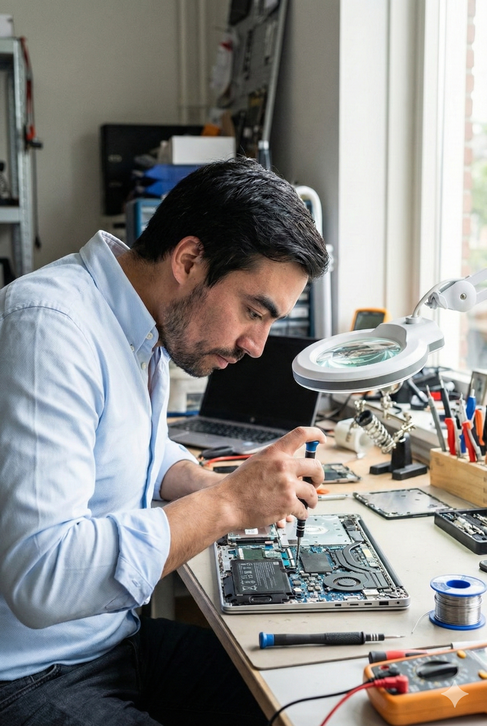 Laptop reparatie in de werkplaats